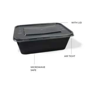 C 650 BLACK CONTAINERS + LID